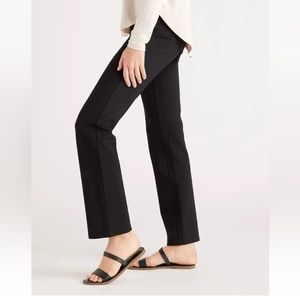 Quince Ultra-Stretch Ponte Straight Leg Pant Black  Size S